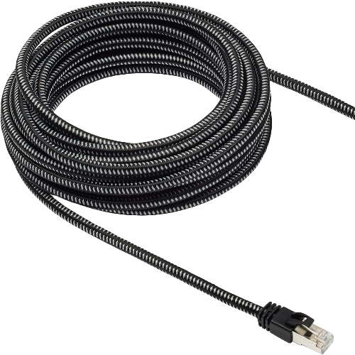 A render of the AmazonBasics Cat7 Ethernet cable on a transparent background.