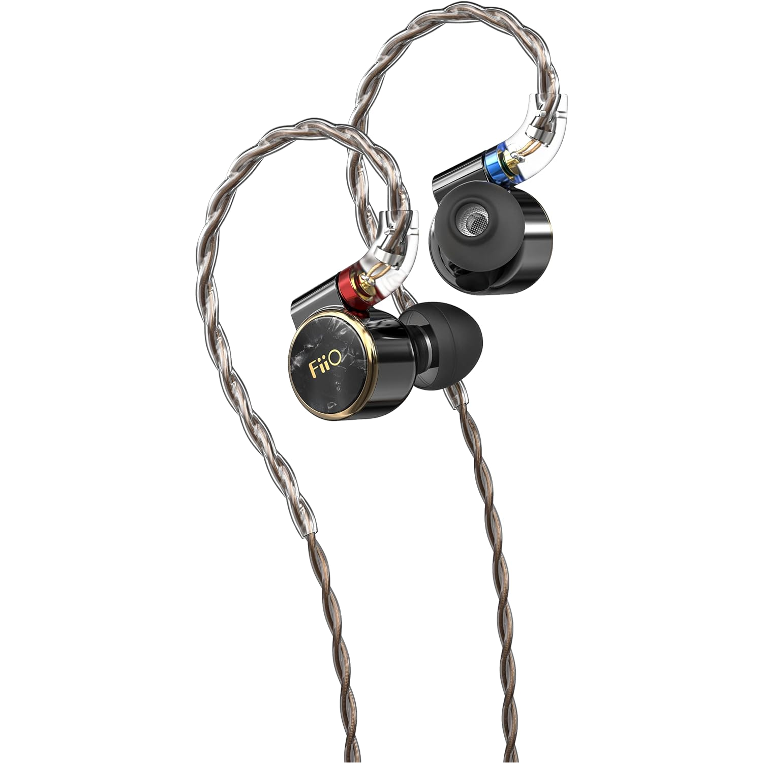 FiiO FD3 PRO earbuds shown on a transparent background.