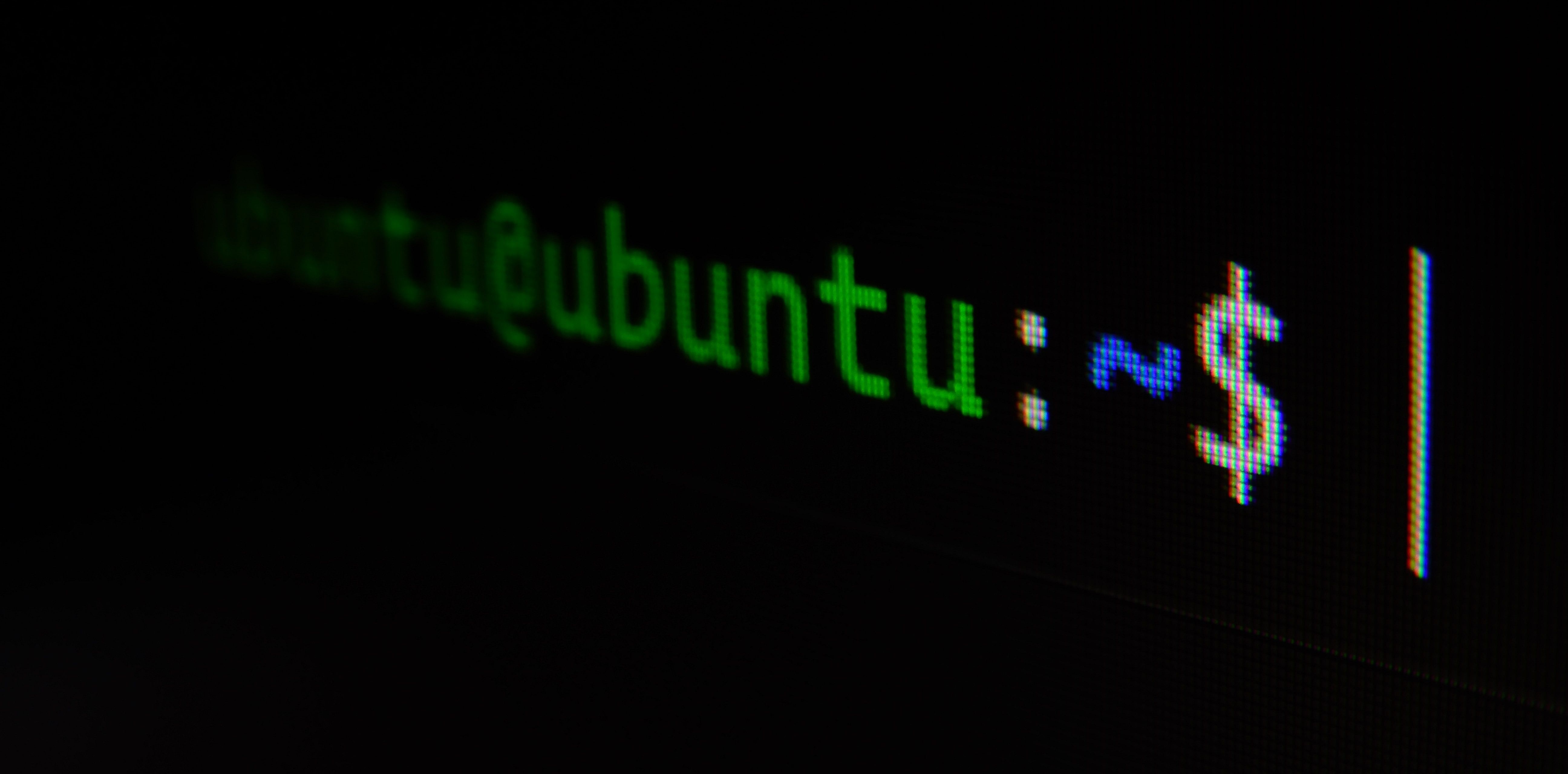 An offset image of the Ubuntu Server Command Prompt