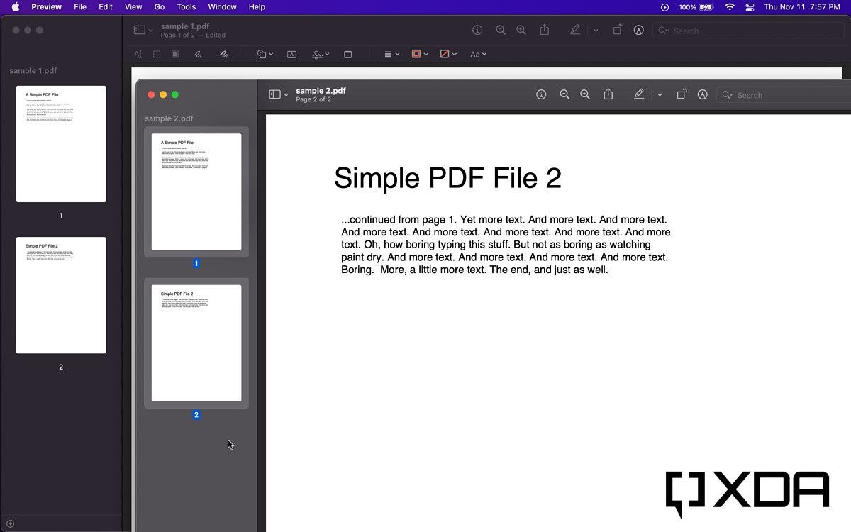 two pdf docs opened side by side