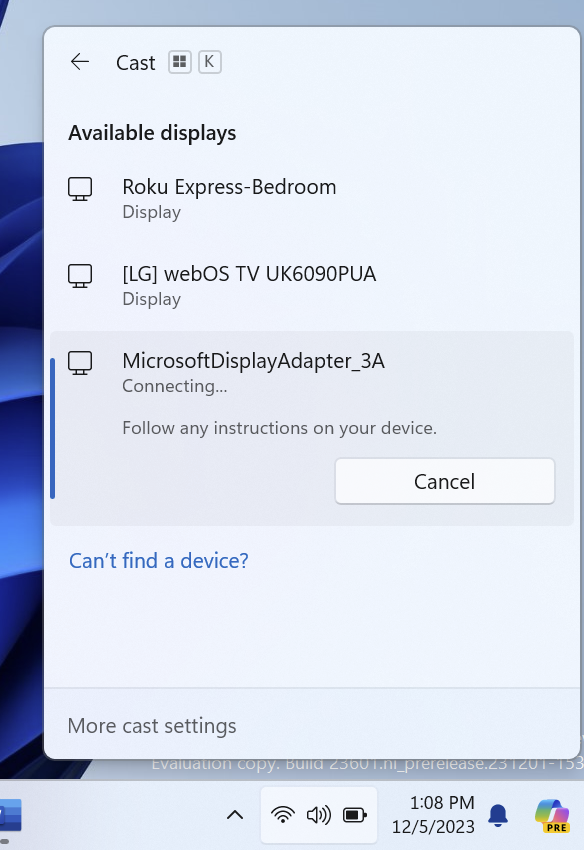 Screencasting improvements in Windows 11