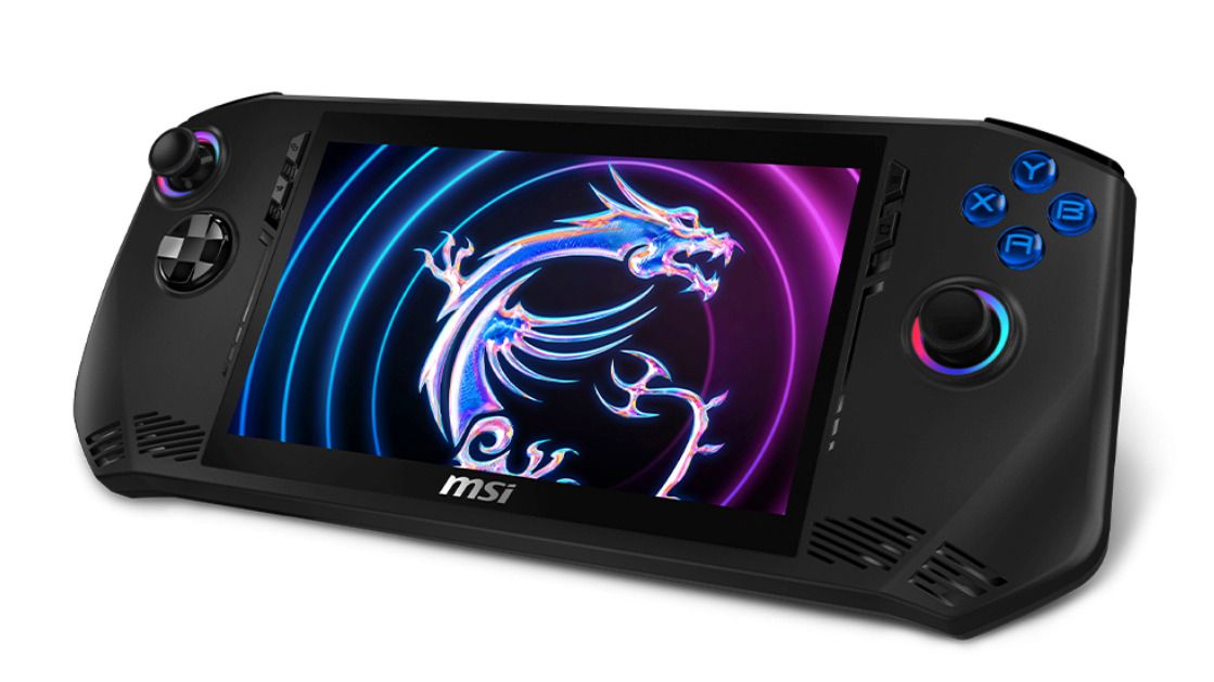 A rendering of the MSI Claw handheld
