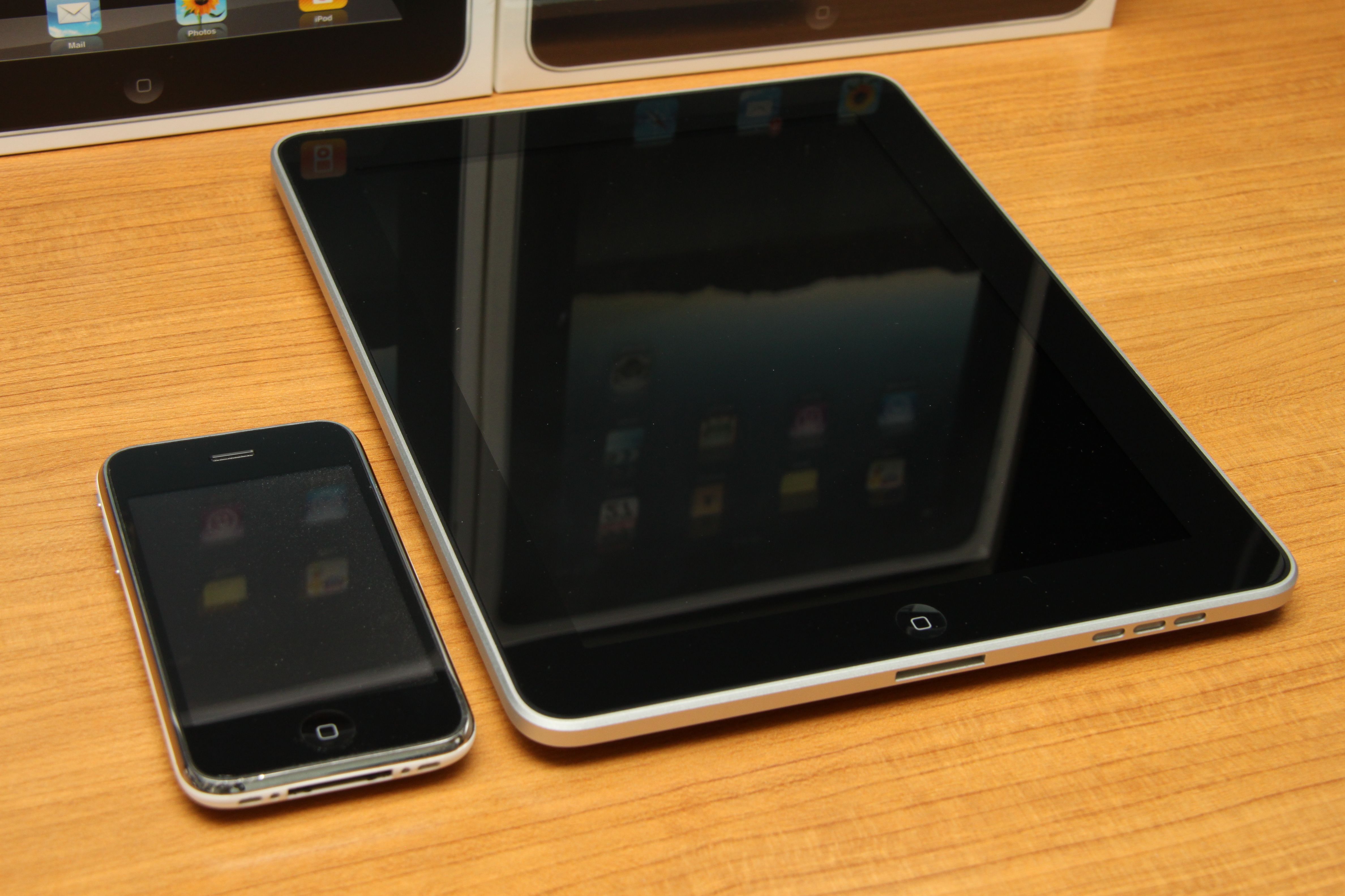 An image an iPhone and an iPad 