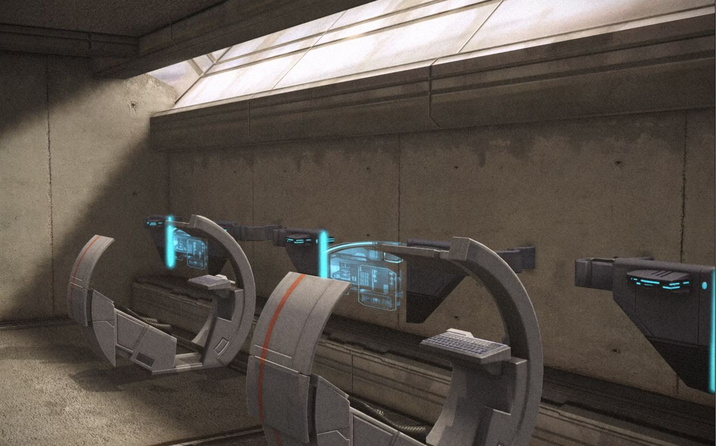 Скриншот Mass Effect, показывающий фильтр зернистости пленки.