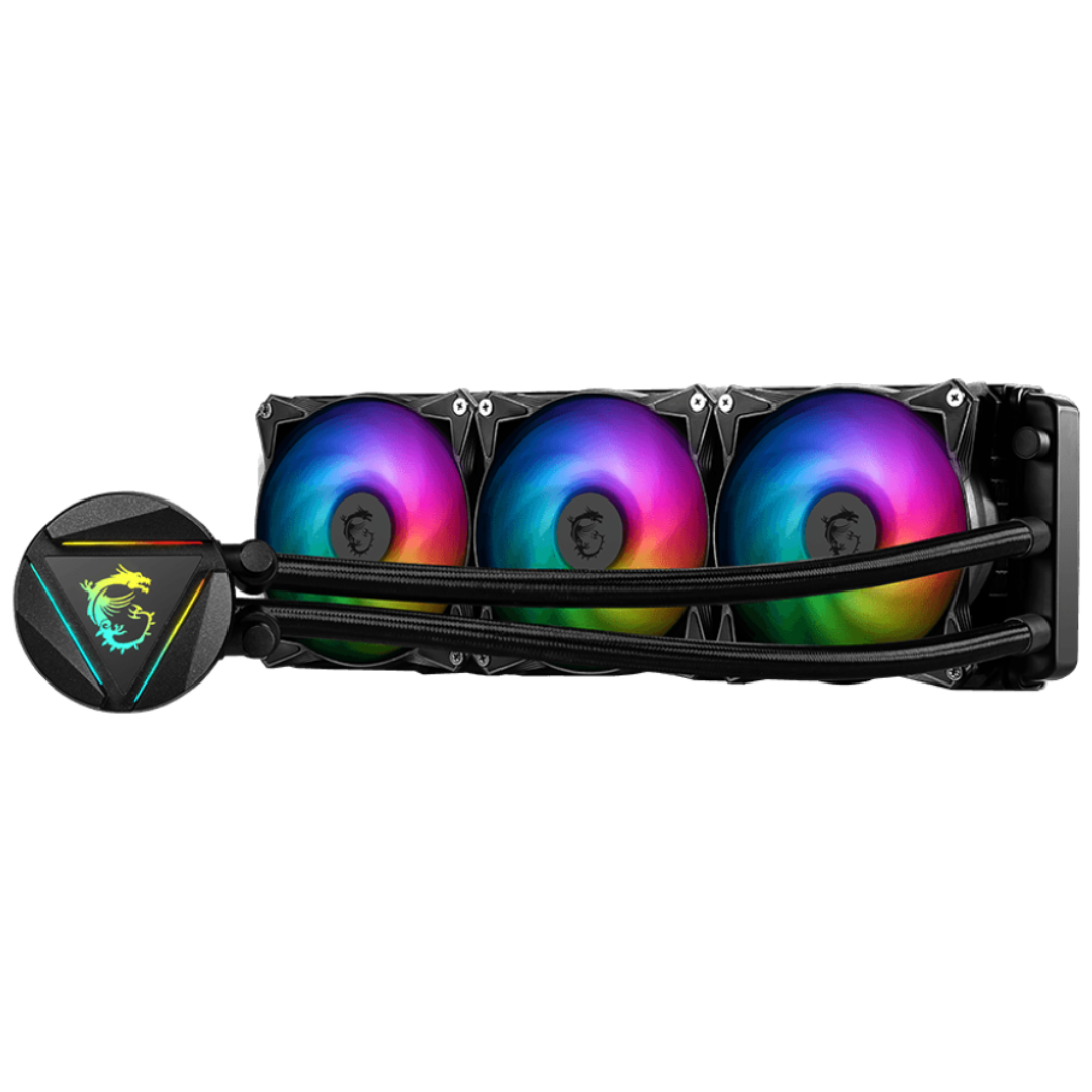 MSI CoreLiquid 360R AIO cooler with RGB fans in black color