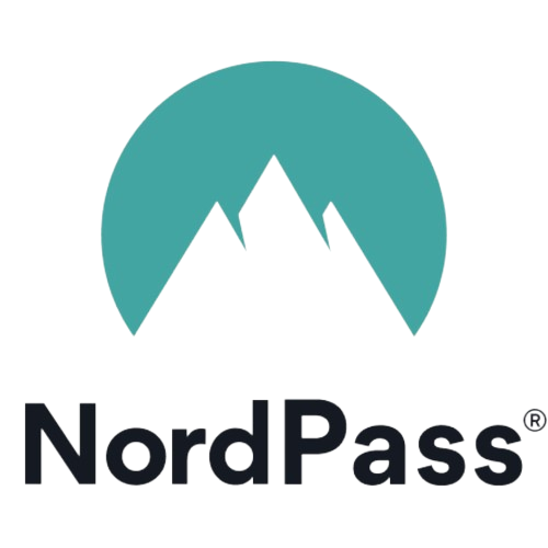 A render showing the logo of  NordPass password manager.