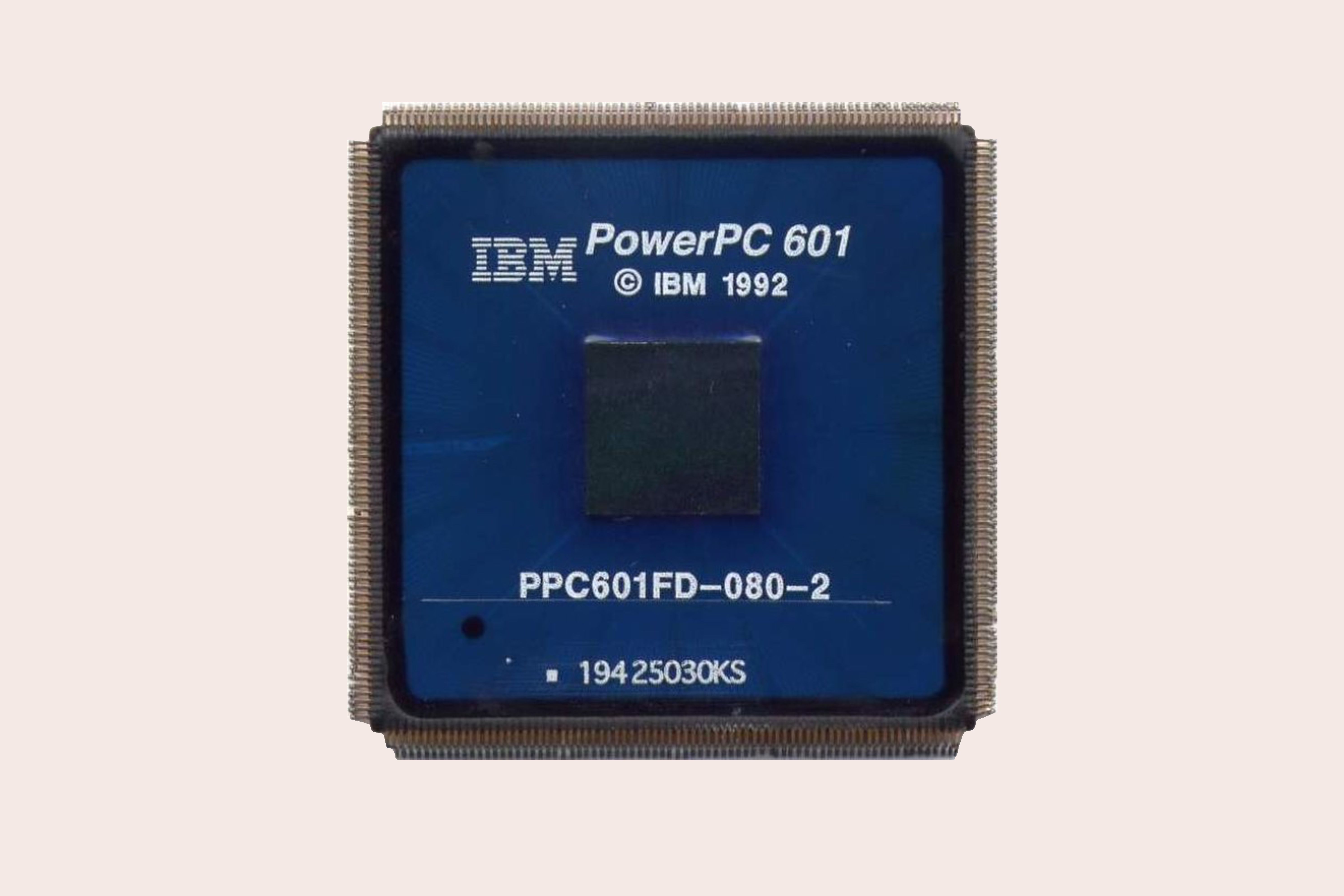 Un chip PowerPC de IBM.