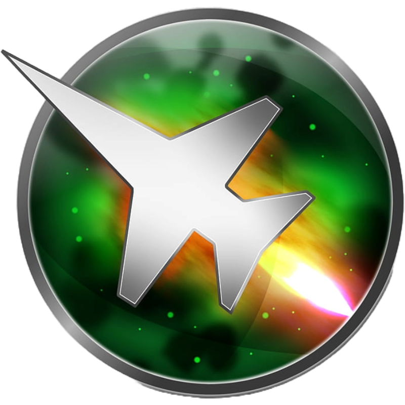 msi afterburner icon of a jet on a green circular background