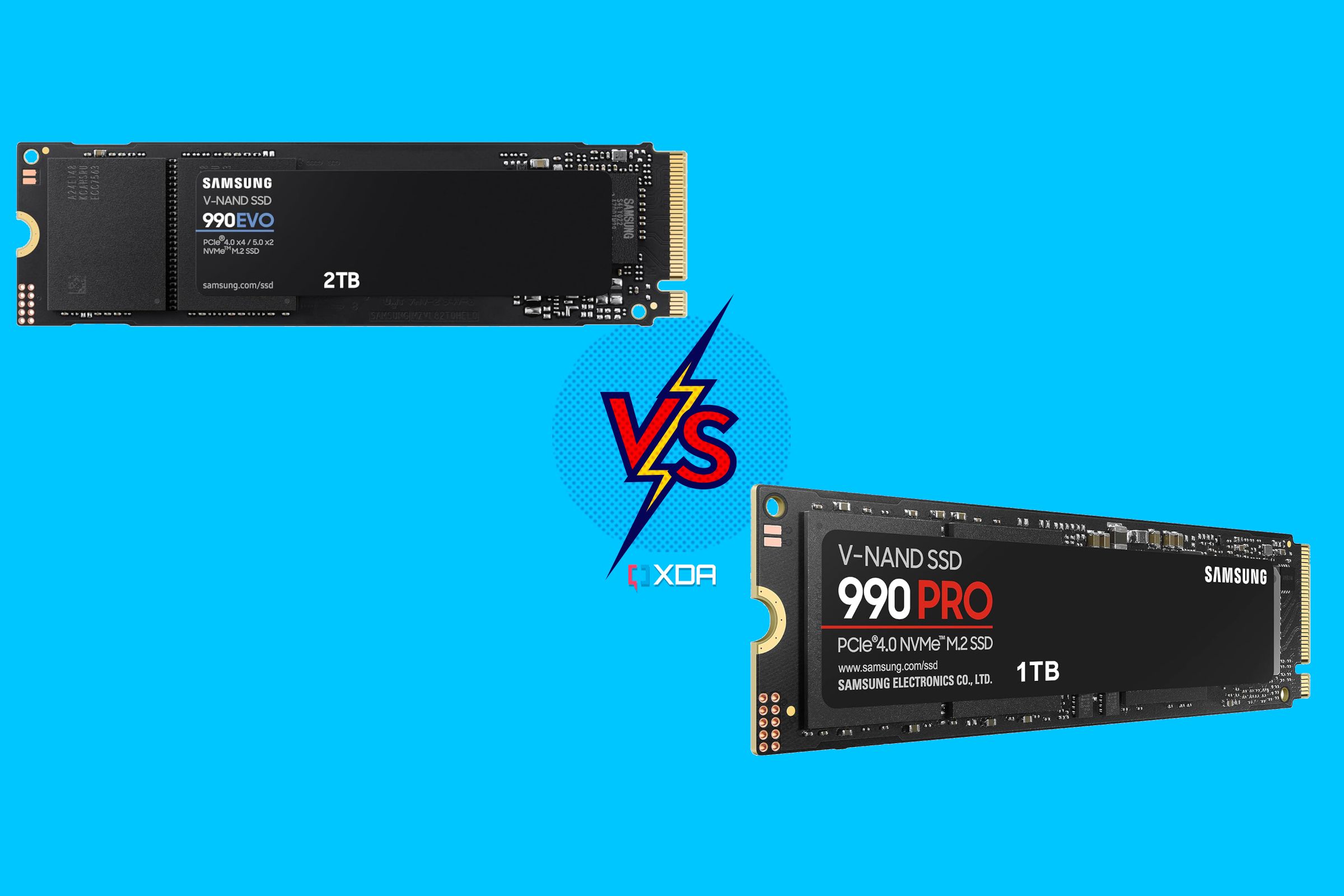 Samsung 990 Evo vs. 990 Pro