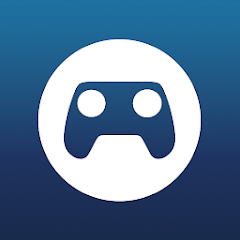 icon for steam link app showing steam controller in blue color