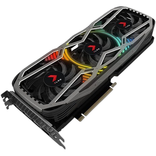 Una representación de la GPU PNY RTX 3080 10GB XLR8