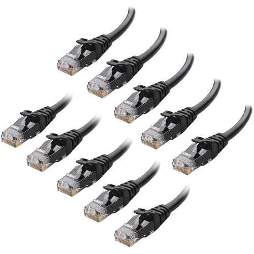 Cable Matters 10-pack 10Gbps Ethernet cable black