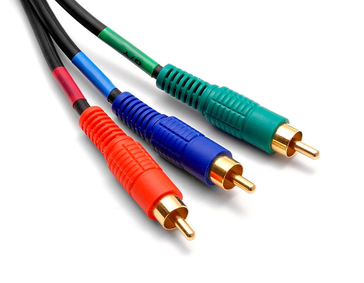 Three component RCA cables