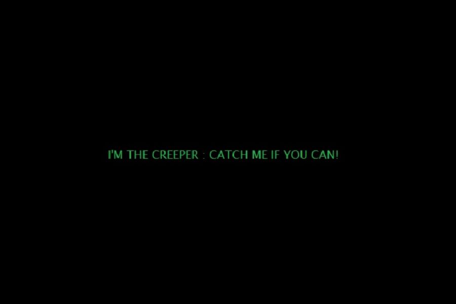 Una captura de pantalla del gusano Creeper