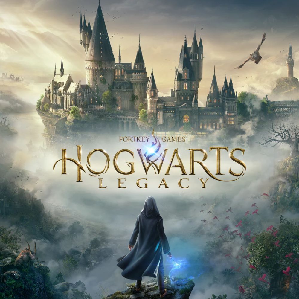 An image showing the Hogwarts Legacy box art.