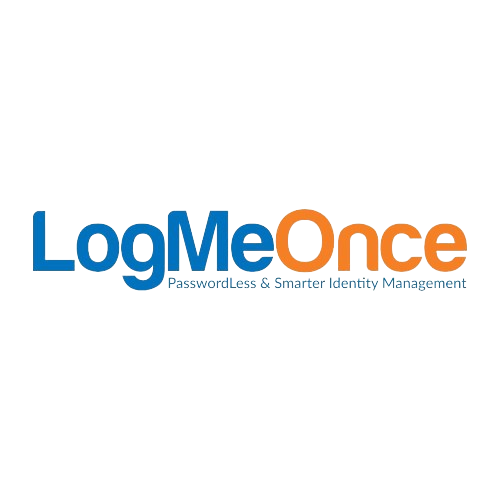 An image showing the logo of LogMeOnce password manager.