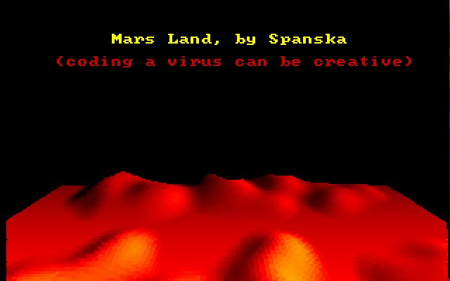 Una captura de pantalla del virus Mars Land