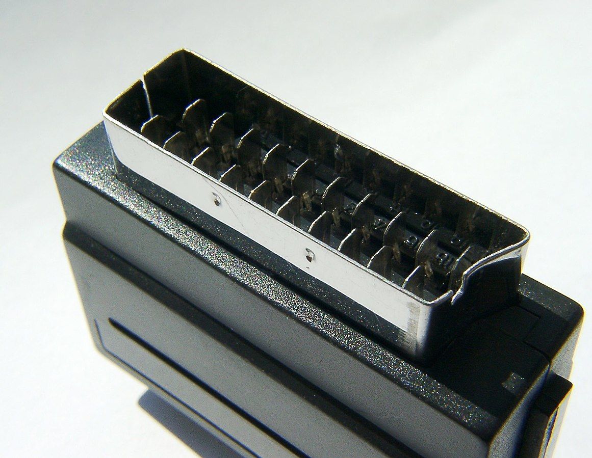 An image of a SCART connector