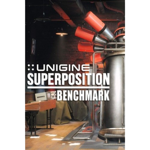 Uma imagem mostrando o logotipo do benchmark Superposition.