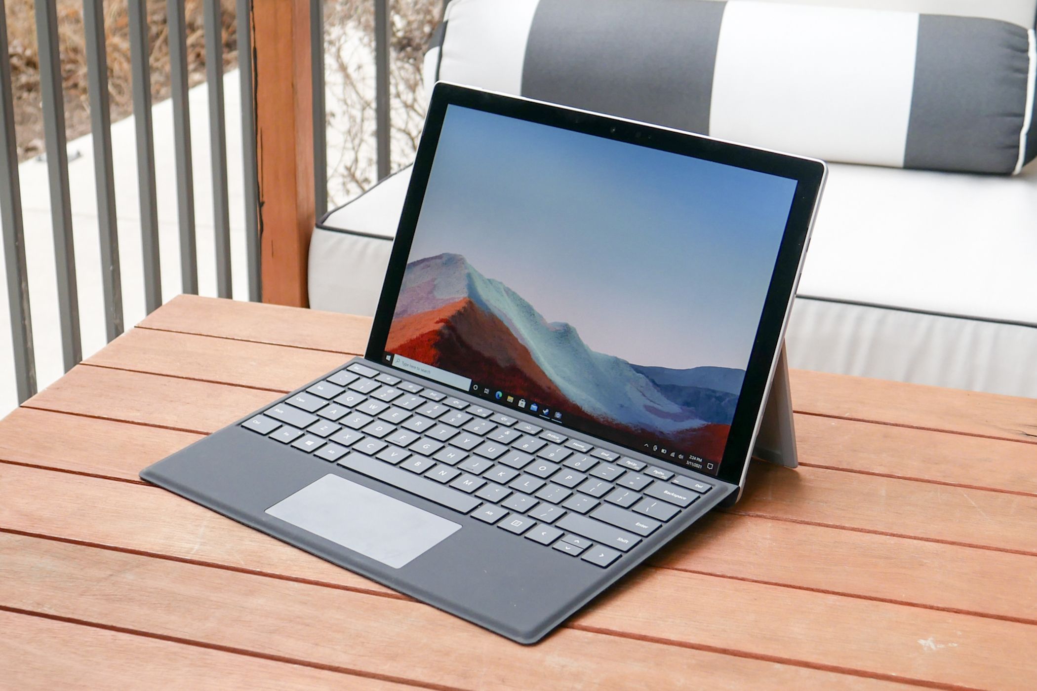 A photo of the Surface Pro 7