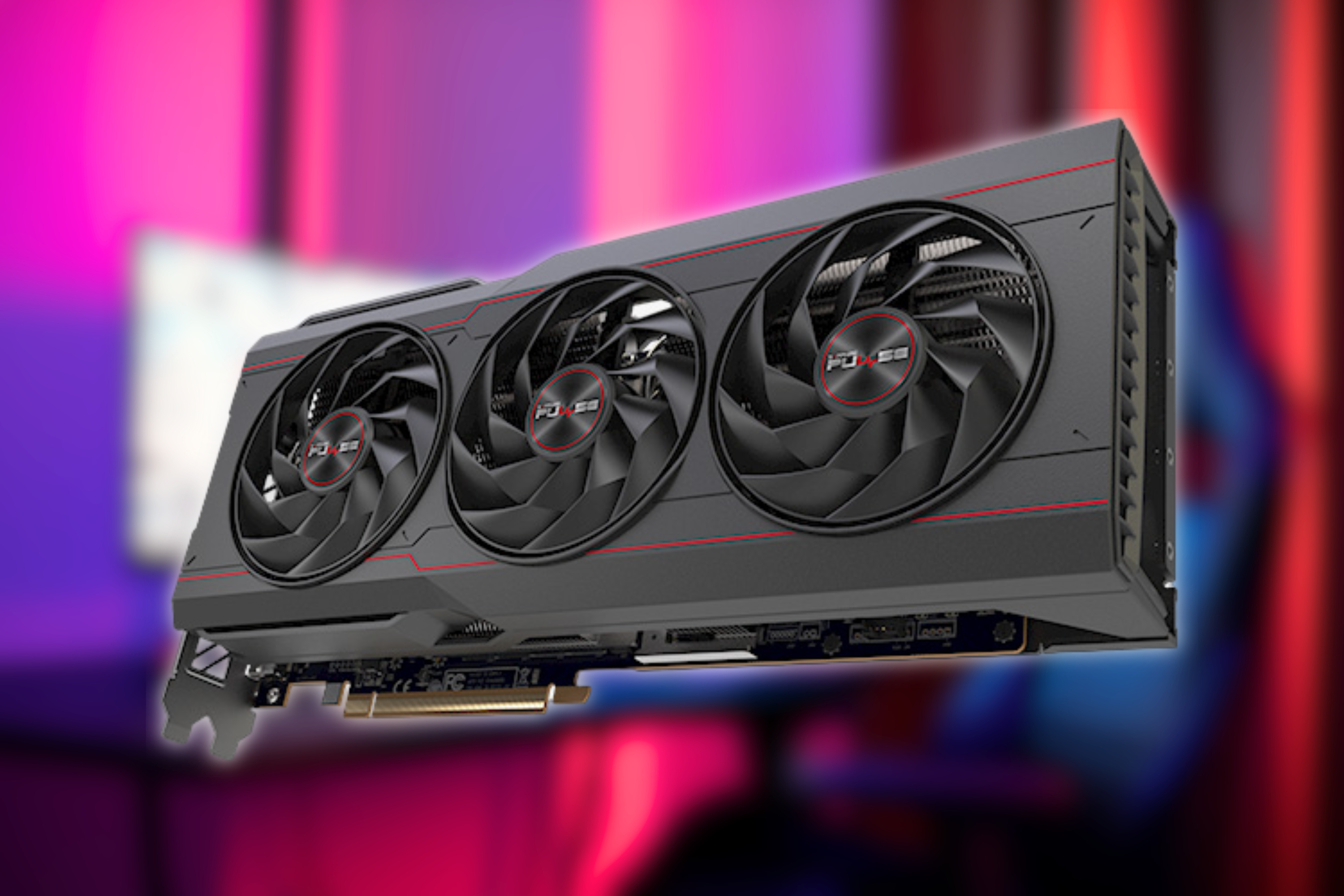 Sapphire Pulse AMD Radeon RX 7900 XT Gaming Graphics Card on blurred background