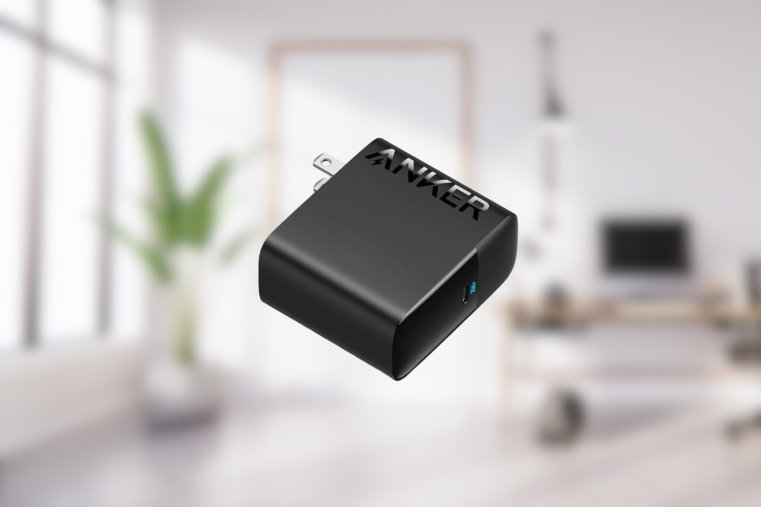 Anker 317 Charger on blurred background