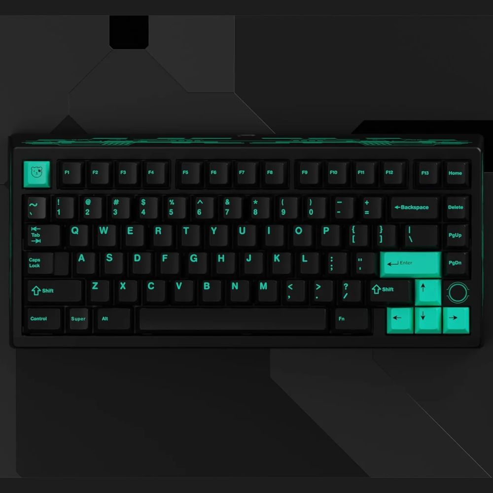An image showing the render of Meletrix Boog75 mehanical keyboard.