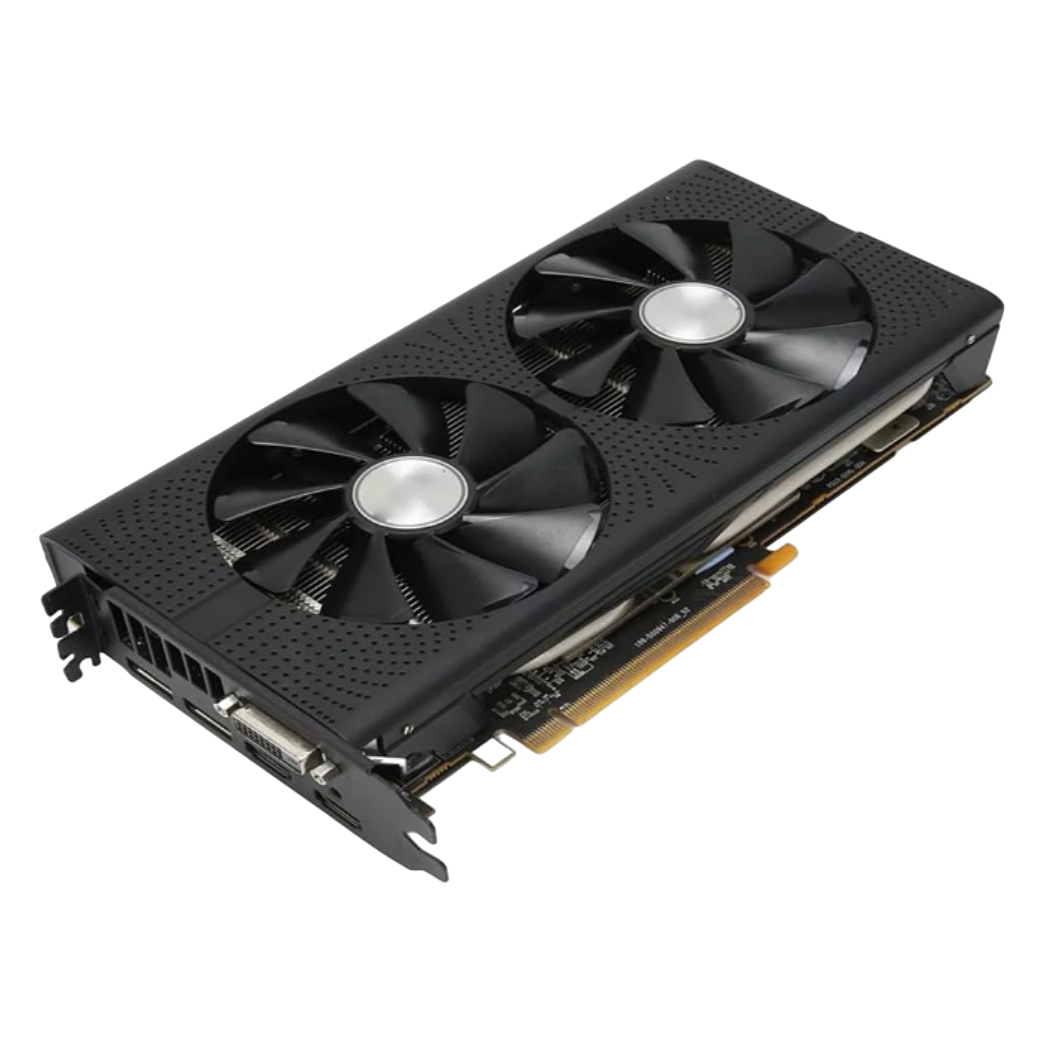 A transparent render of the RX 580
