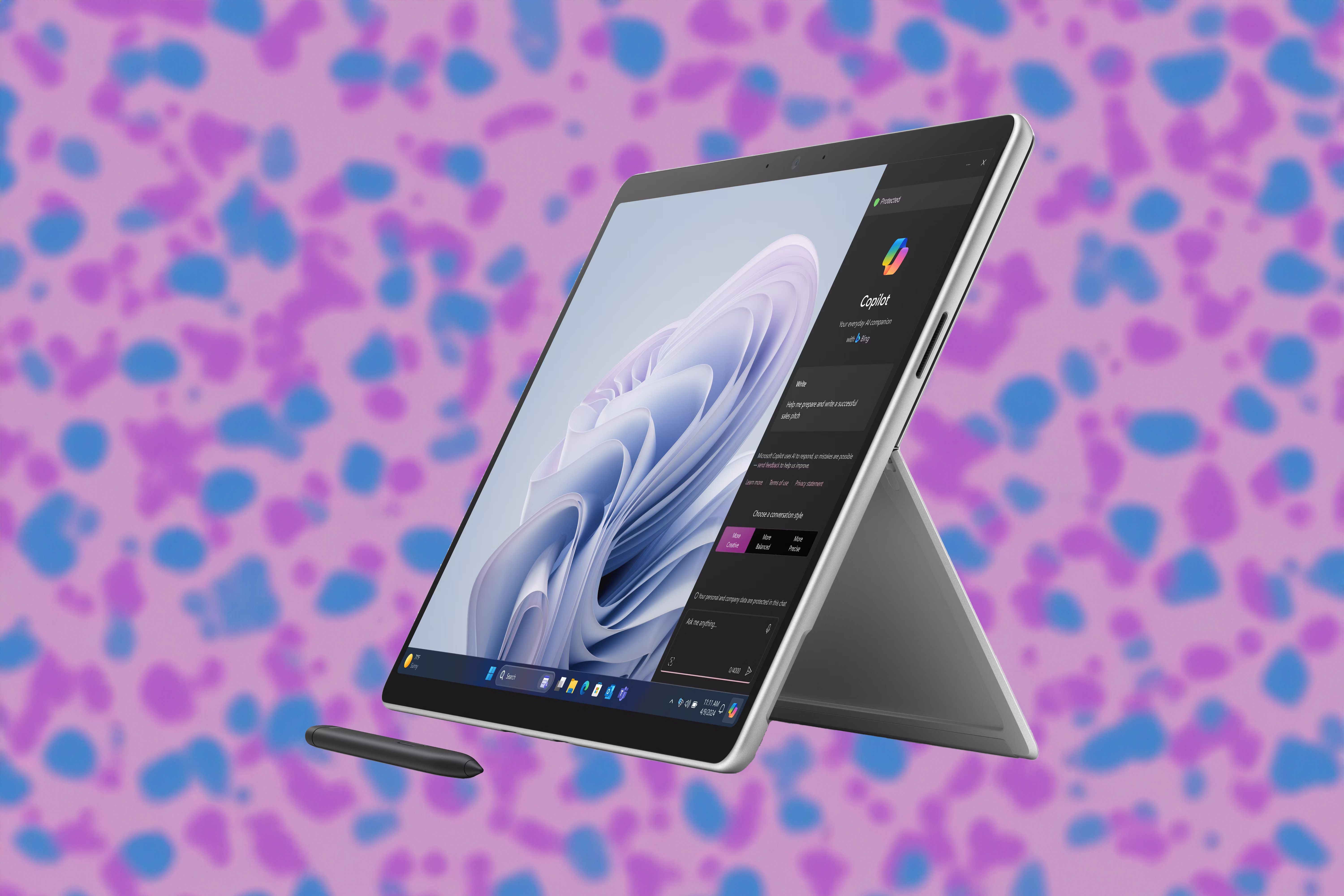 Surface Pro 10 for Business Tablet Mode pattern