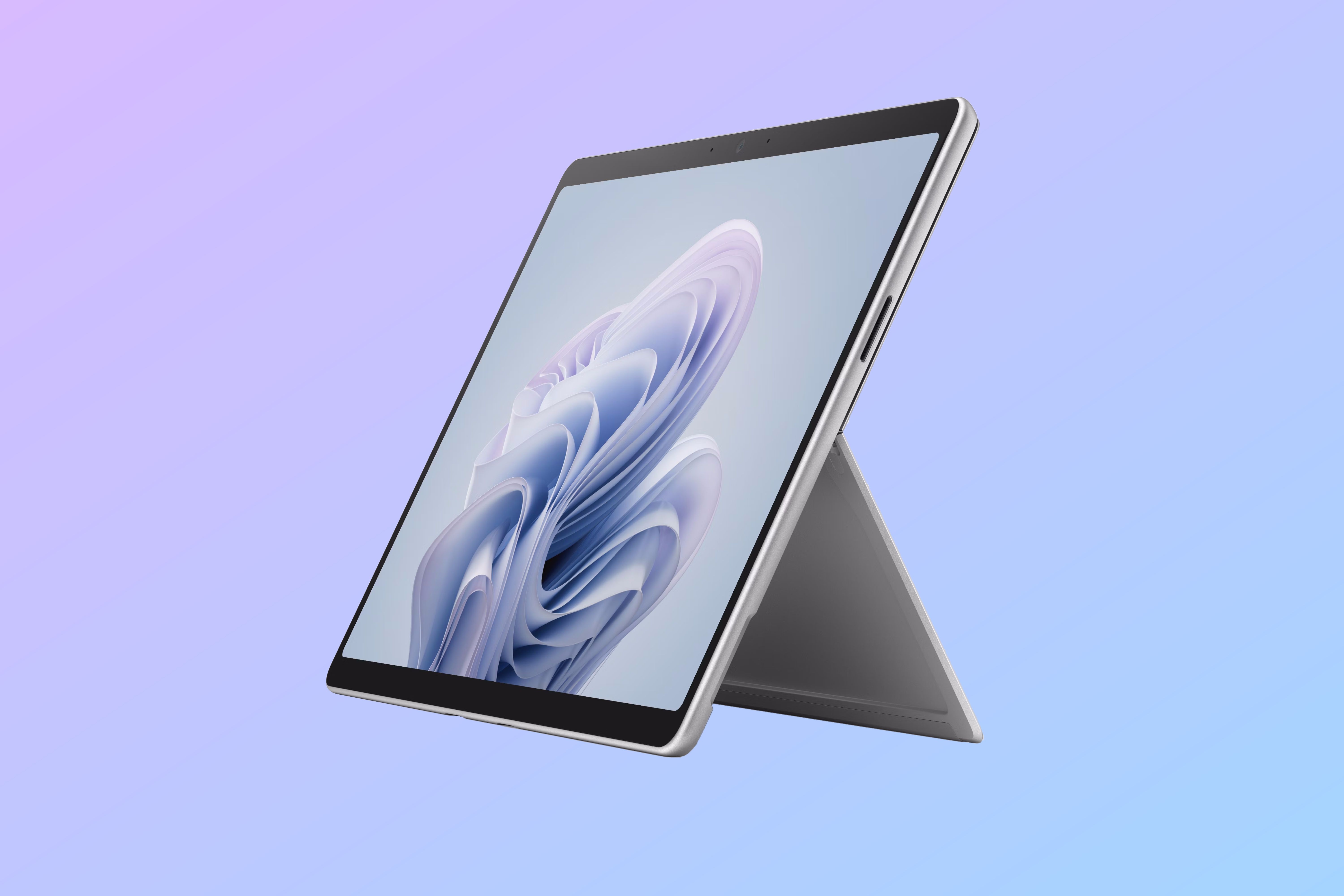 Surface Pro 10 for Business over a gradient purple and blue background