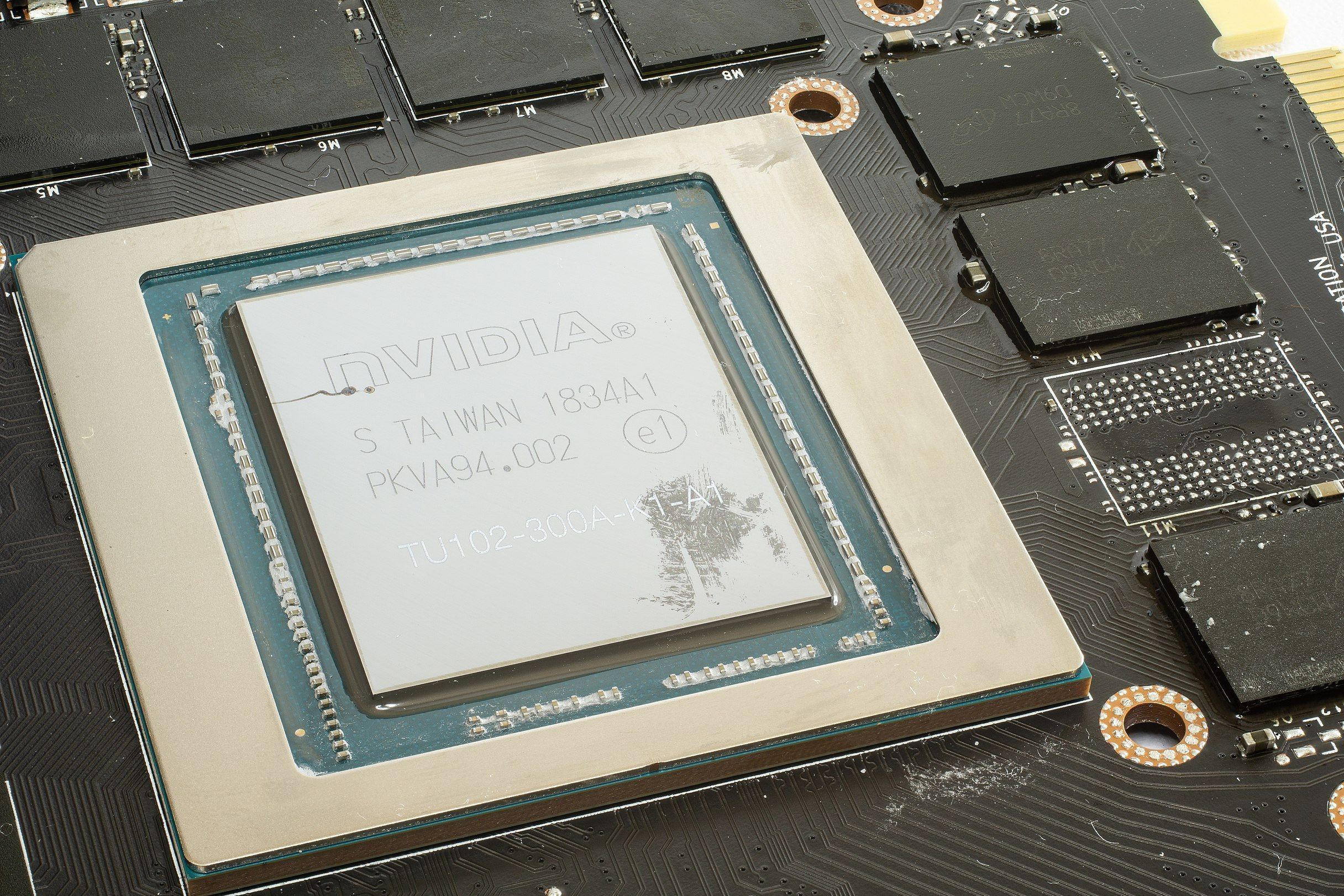 GPU die and memory vram