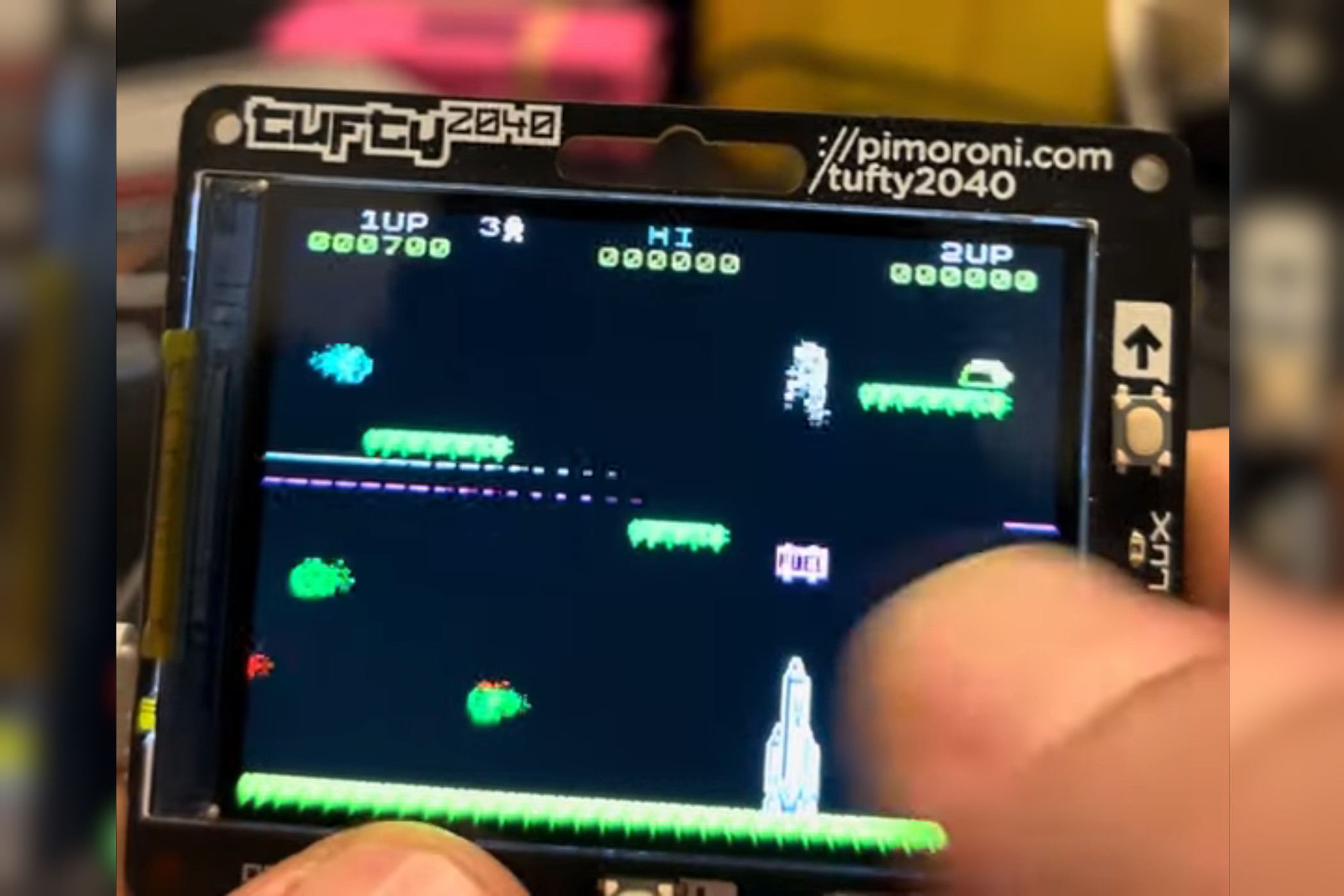 A Pi Pico running spectrum games