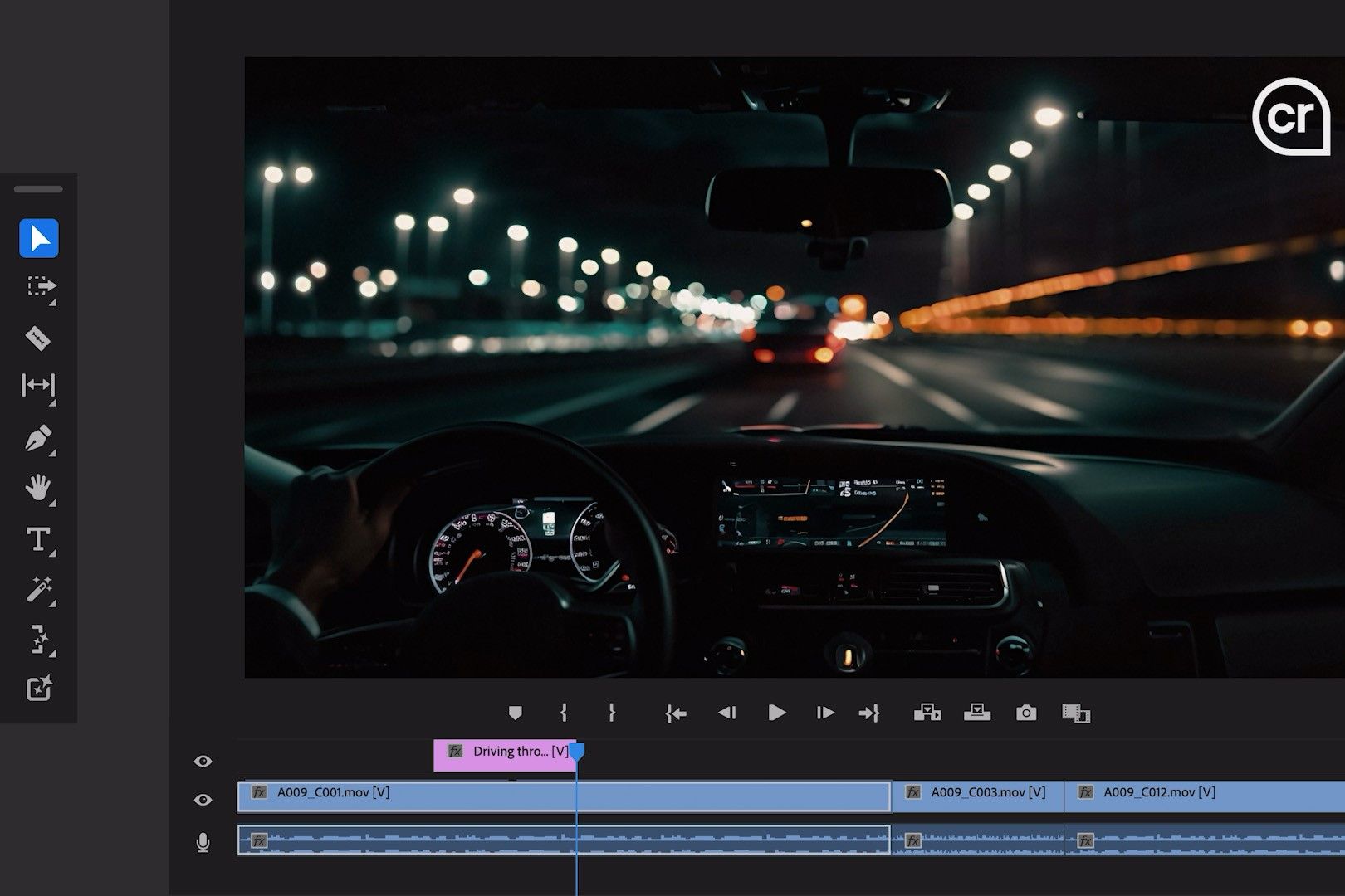 Illustration showing AI-generated video in Premiere Pro