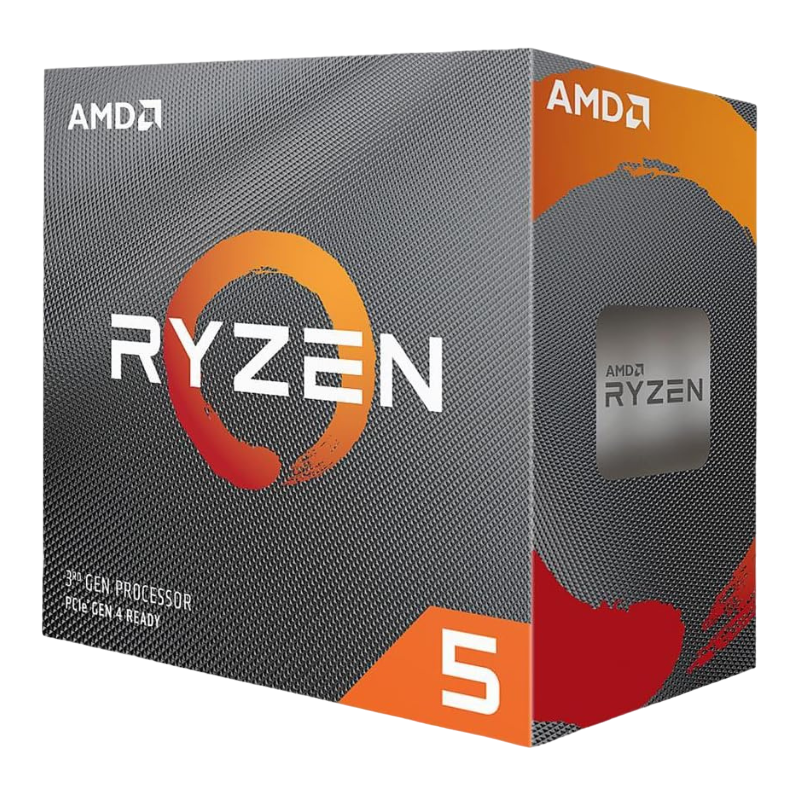 AMD Ryzen 5 3600 на прозрачном фоне