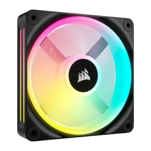 Una imagen que muestra el renderizado del ventilador Corsair iCUE LINK QX120 RGB.