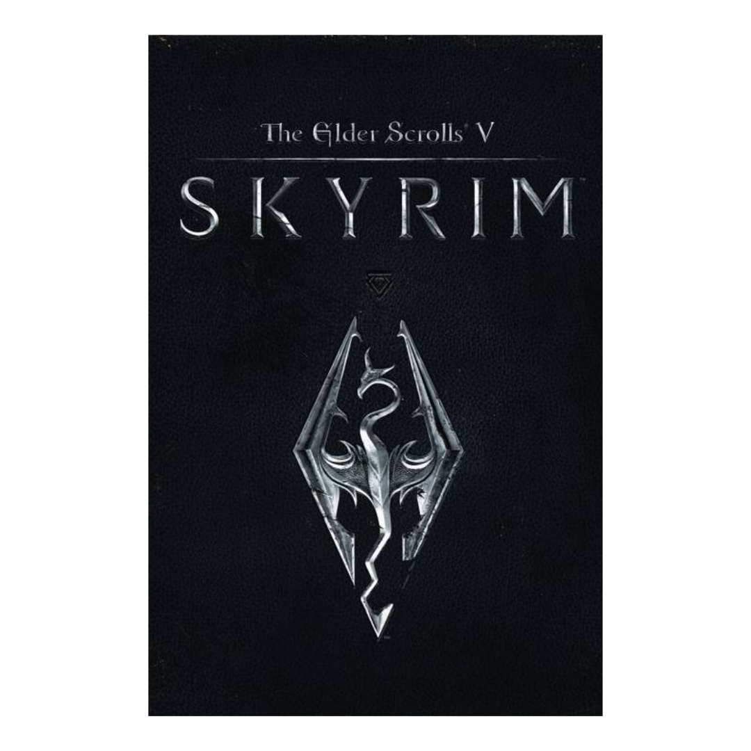 Representación de la portada de Skyrim de Elder Scrolls 5