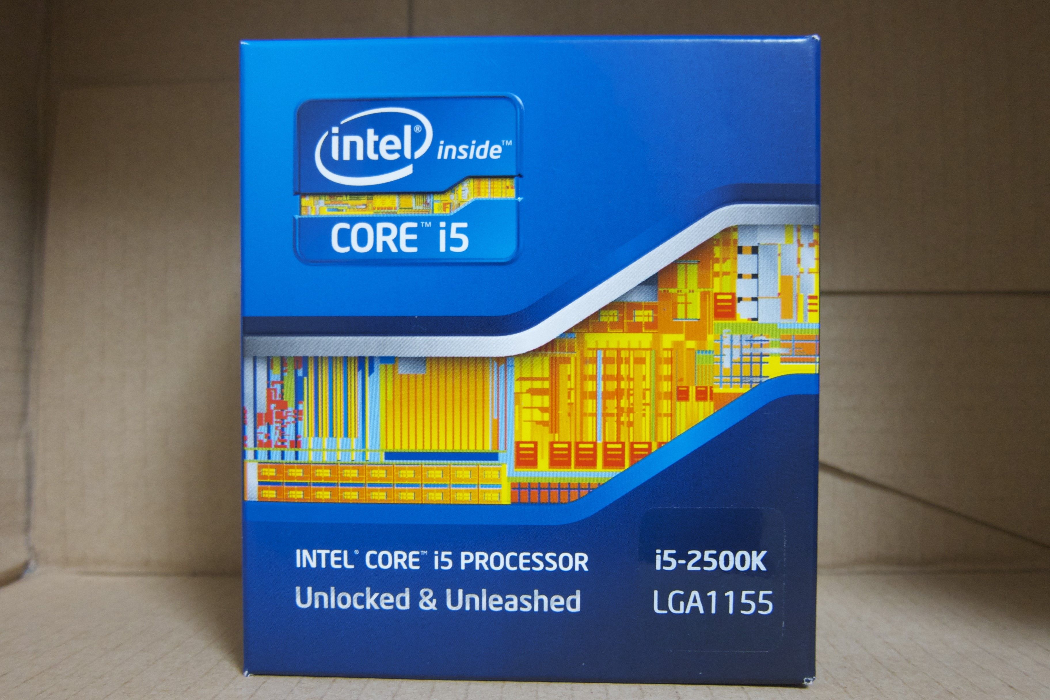 Caja de venta minorista del Intel Core i5 2500K