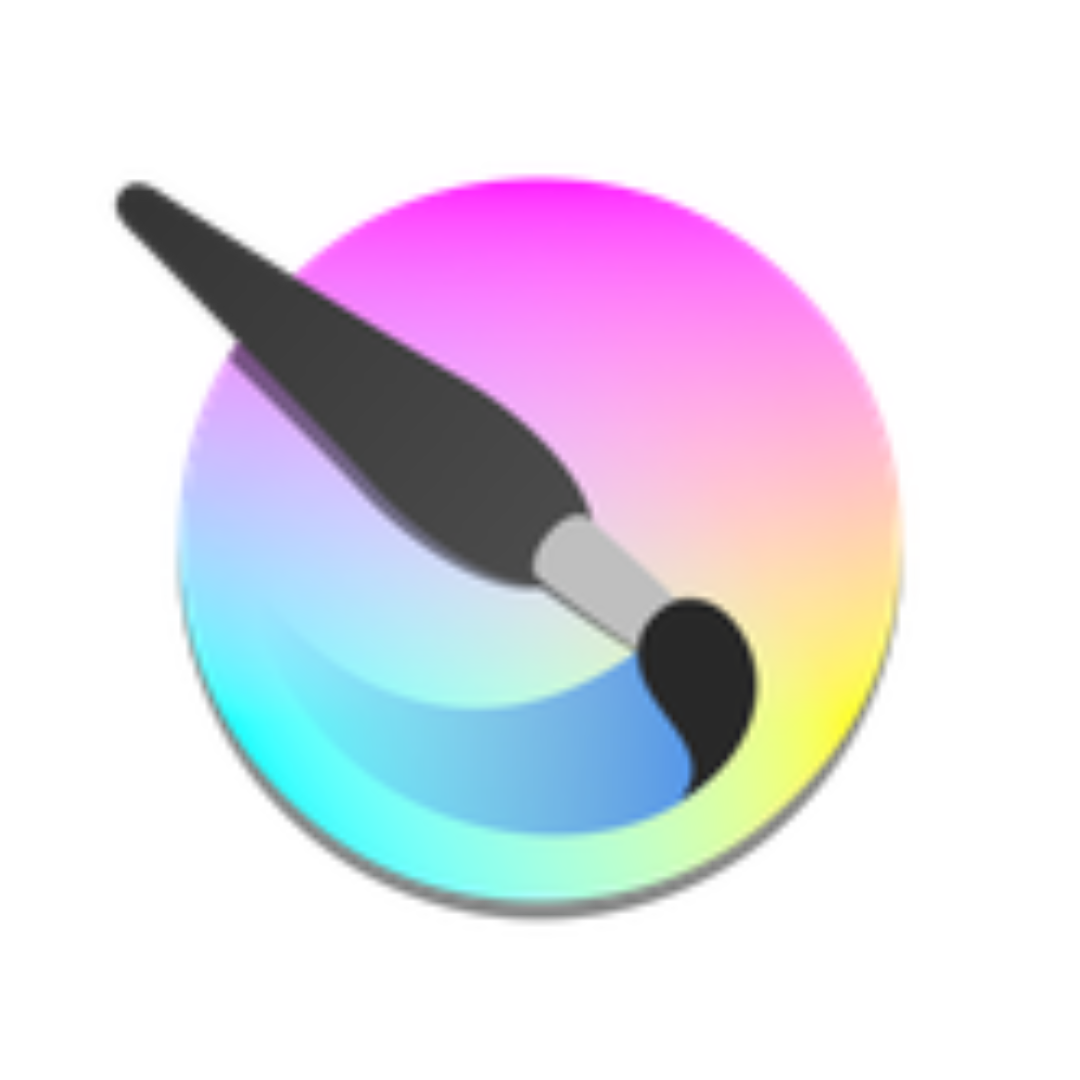 krita logo consisting of a paintbrush over a color palette