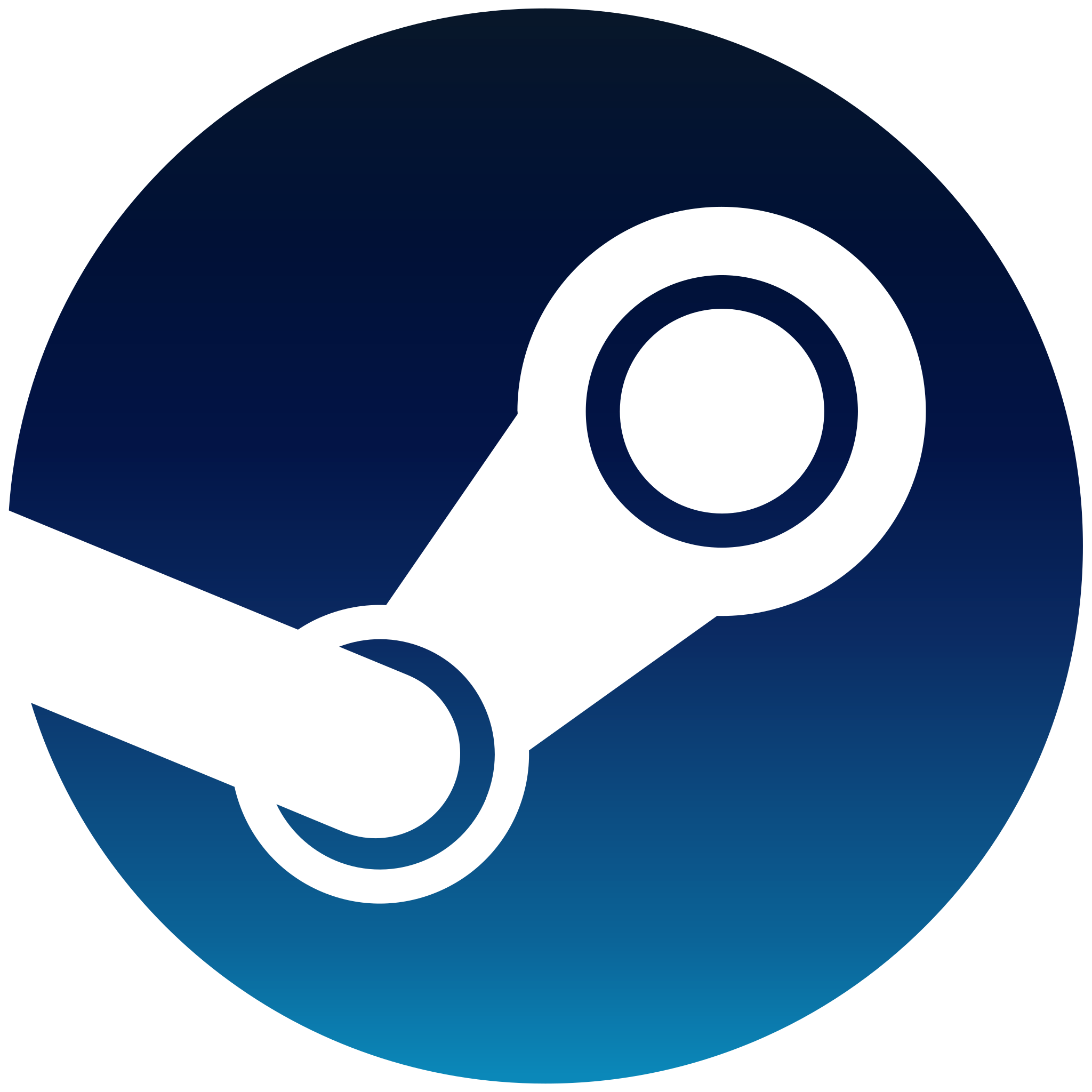 Logotipo de Steam sobre un fondo transparente