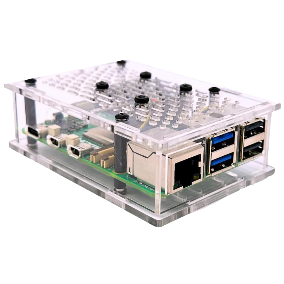 Estuche transparente Vilros para Raspberry Pi 5