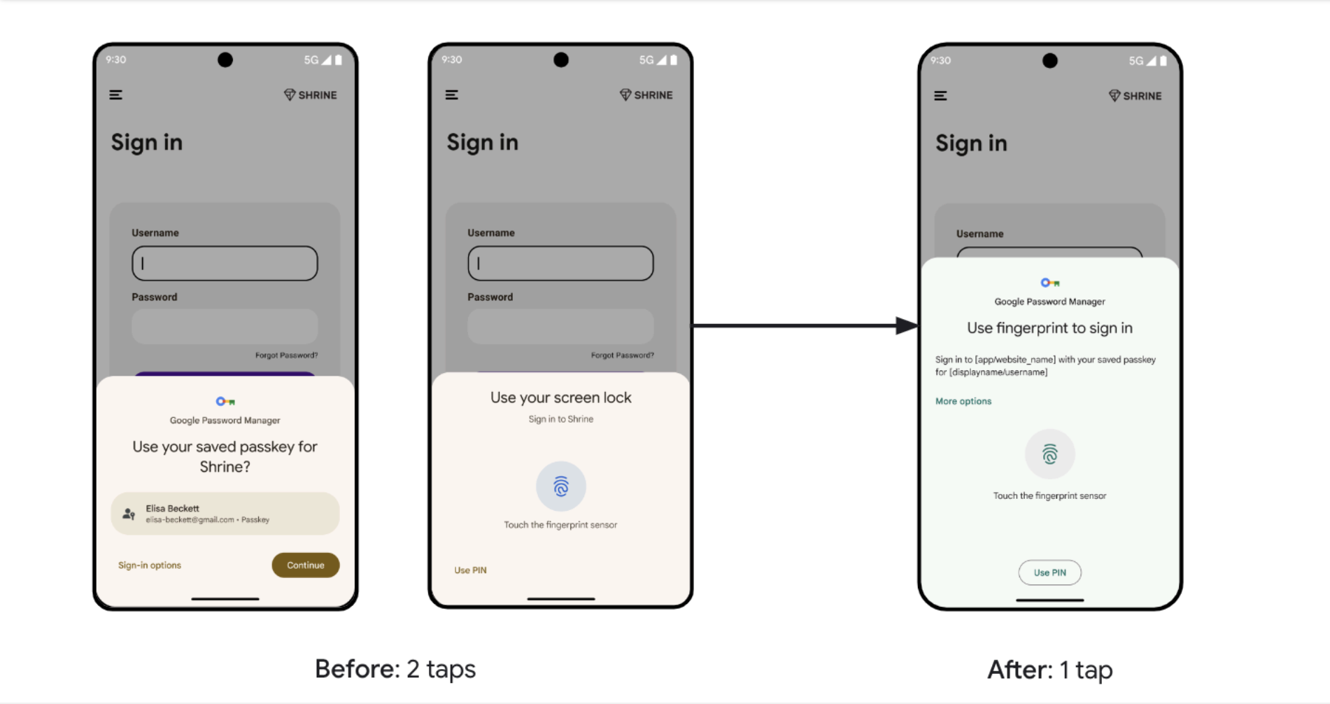 La nueva clave de acceso de Android 15