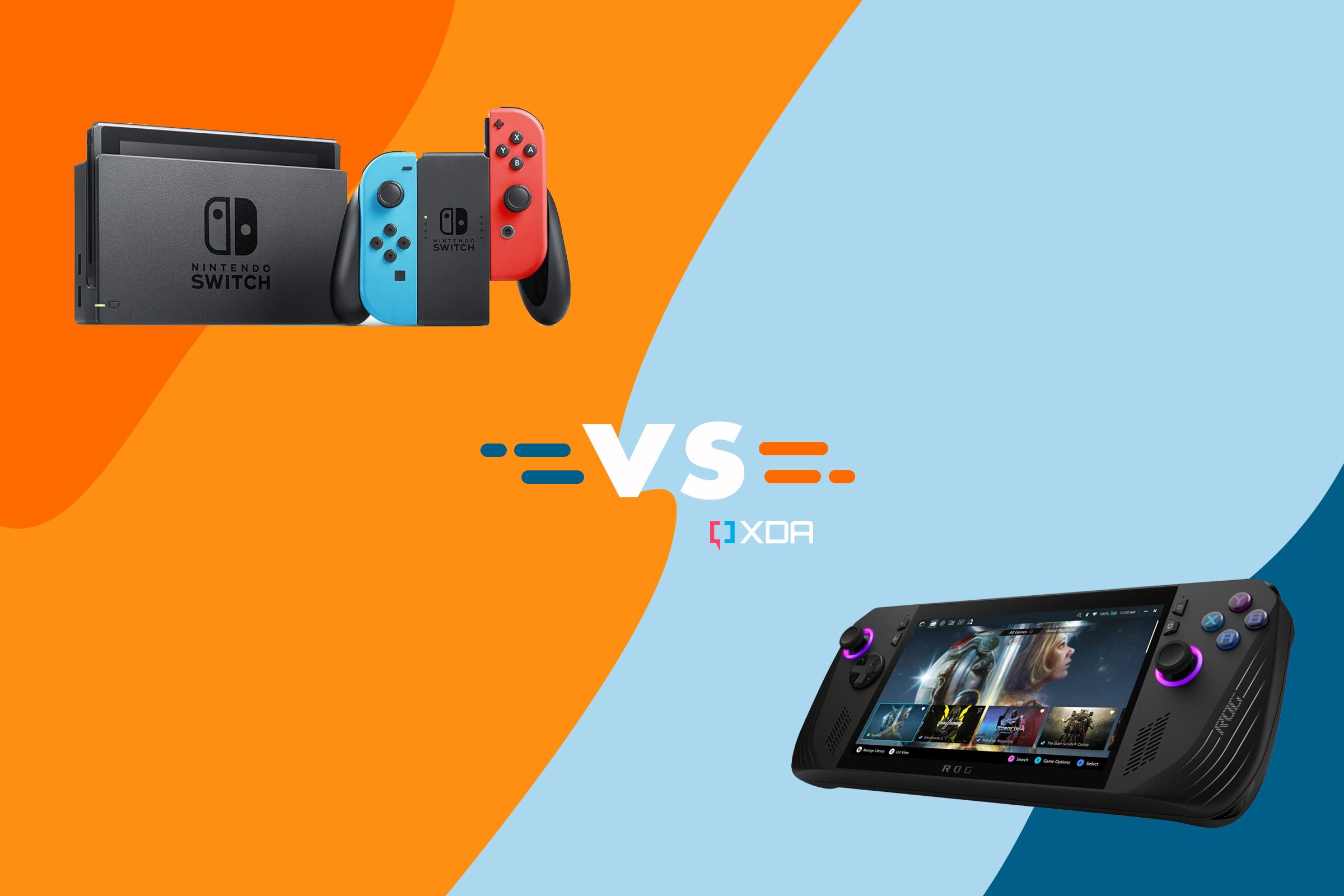Asus ROG Ally X vs. Nintendo Switch: Which gaming handheld is 
