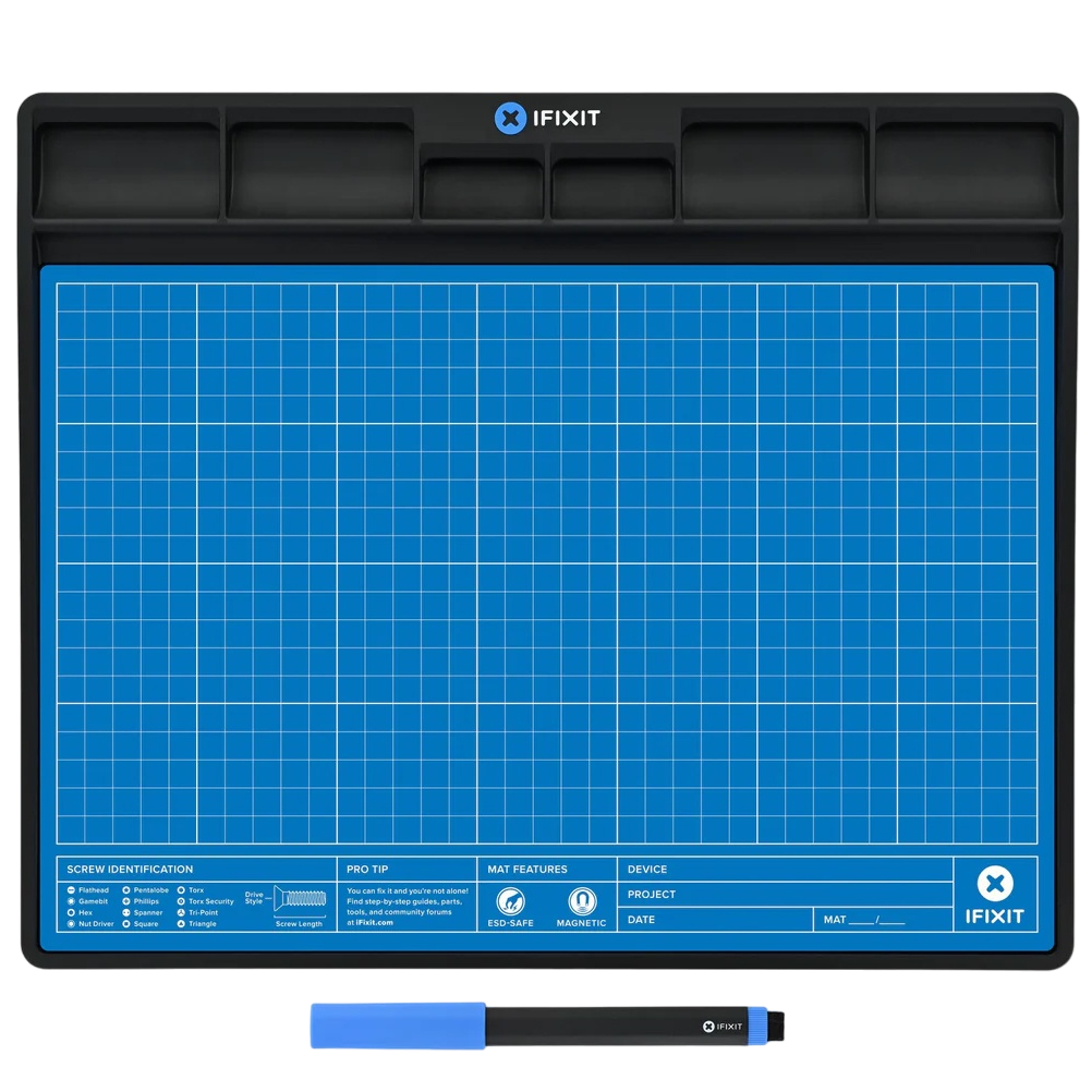 Una representación transparente del FixMat de iFixit