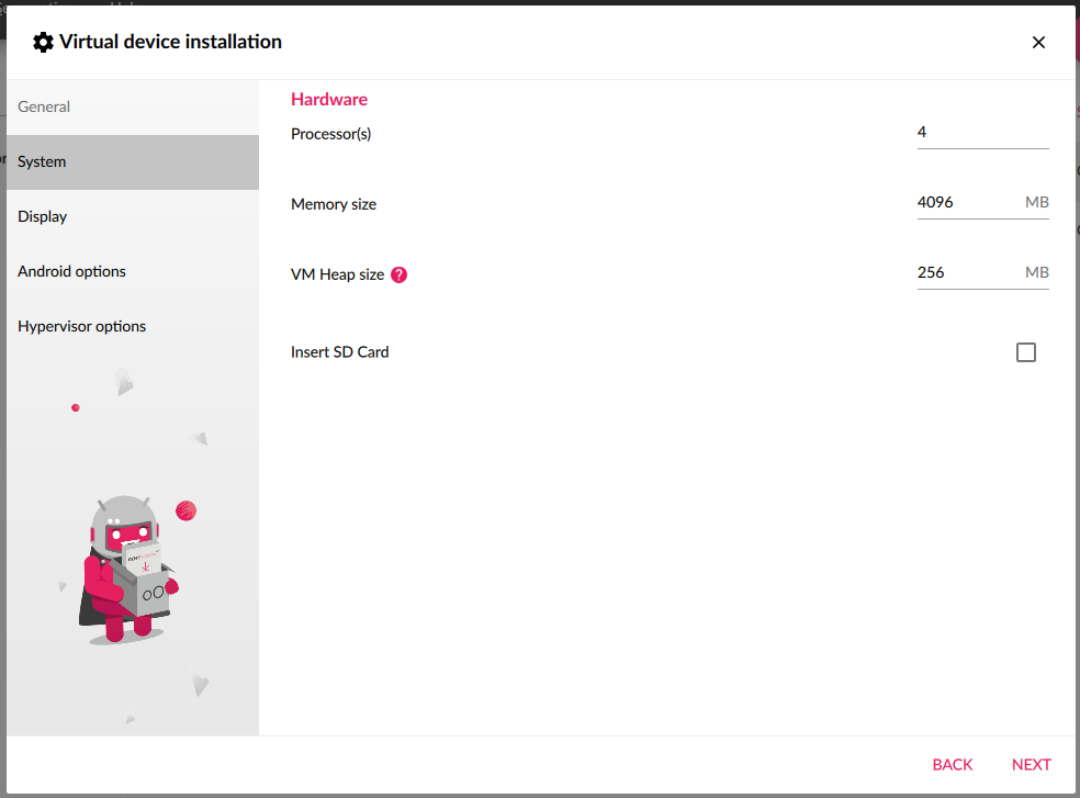 Genymotion instala un nuevo sistema de dispositivos virtuales