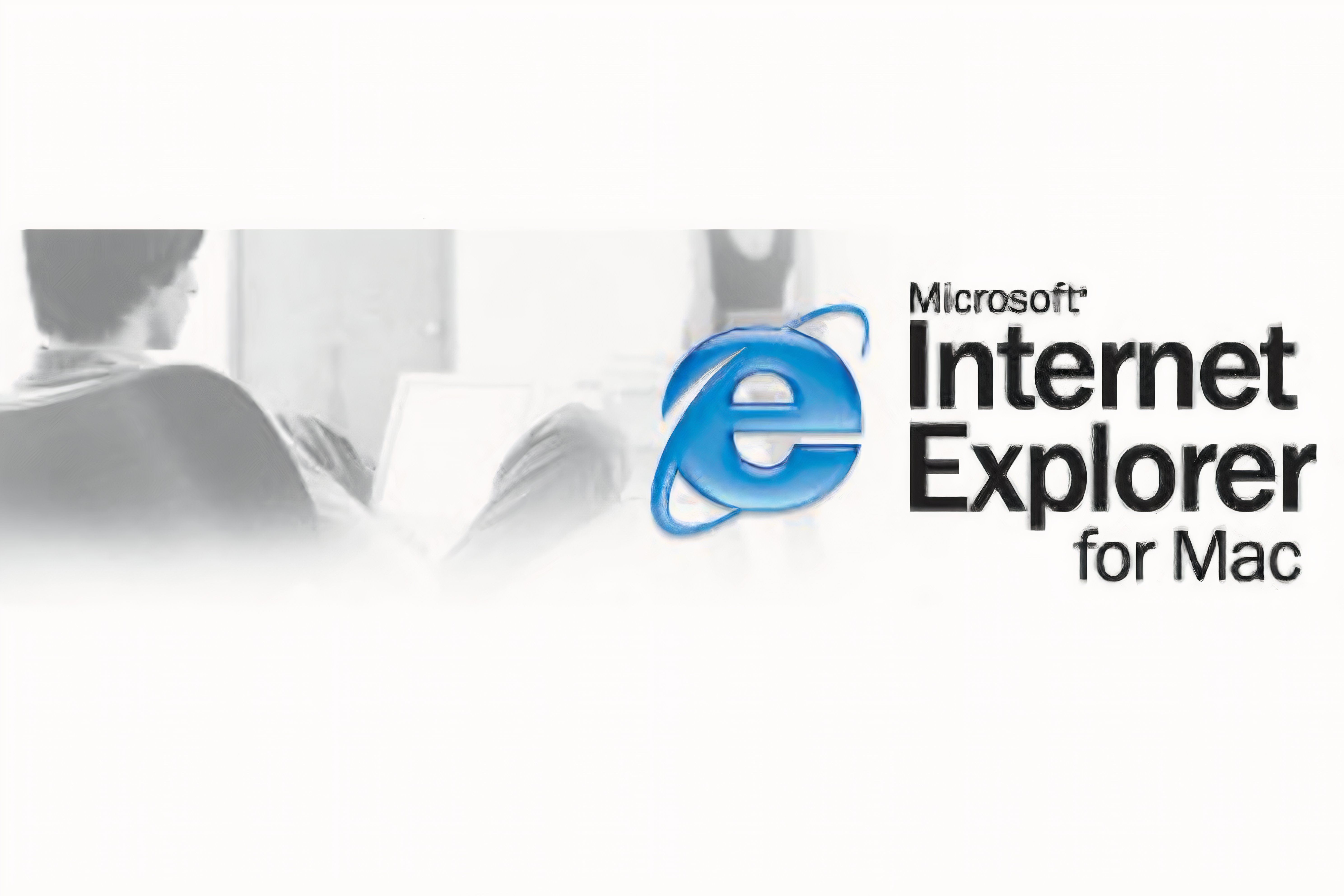 The logo for Internet Explorer for Mac.