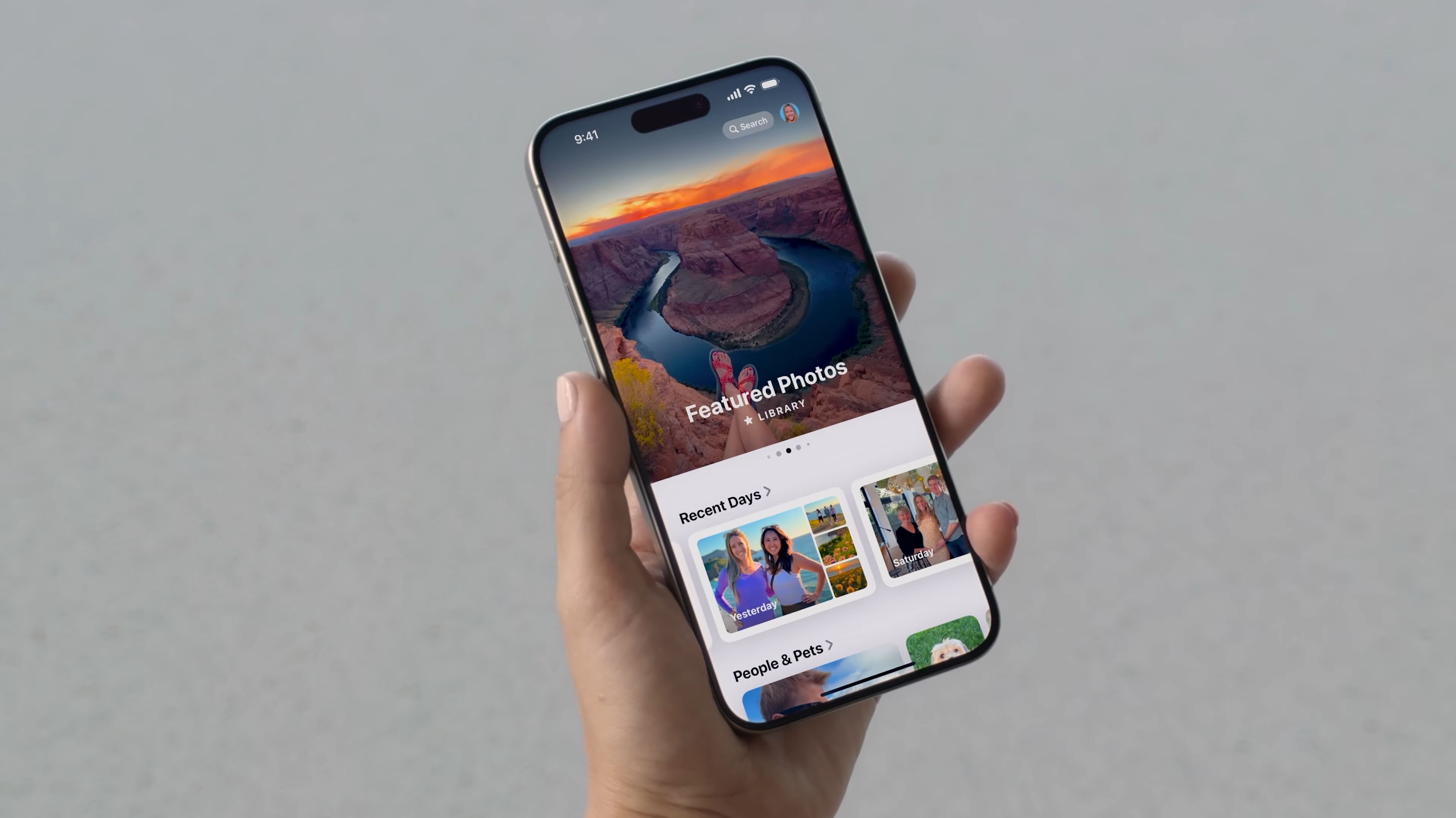 Nueva aplicación Fotos de iOS 18