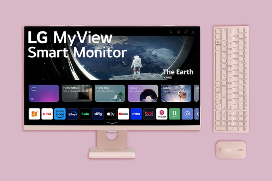 This pink LG MyView is the cutest smart monitor you'll ever see, and it ...