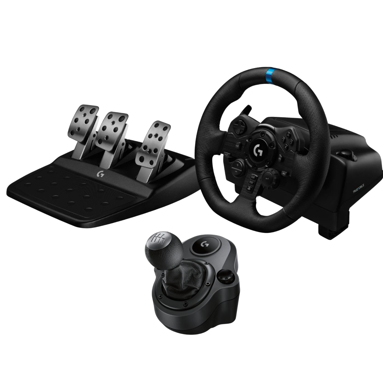 Una representación transparente del volante Logitech G923