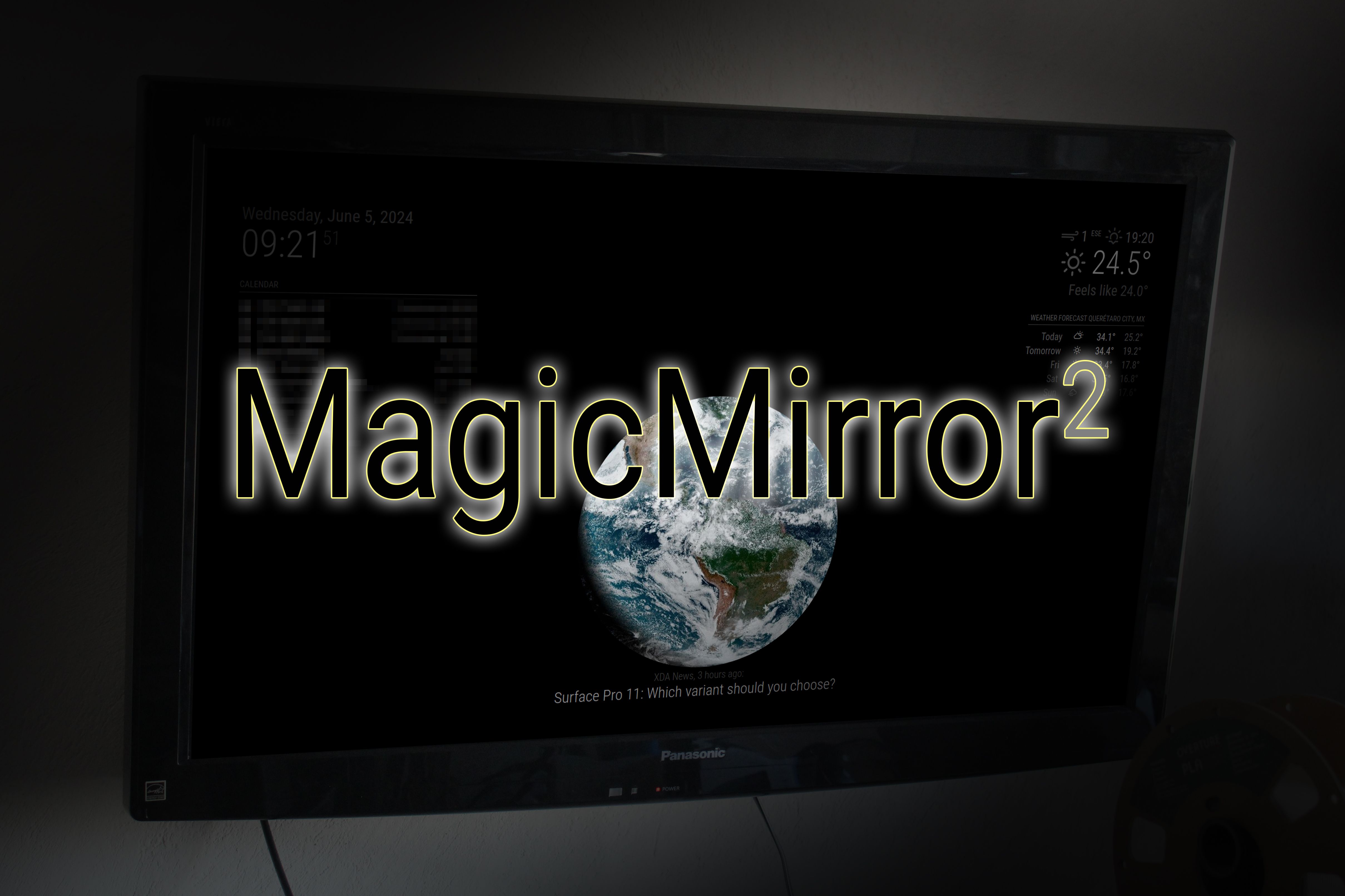 Marca denominativa MagicMirror sobre un televisor