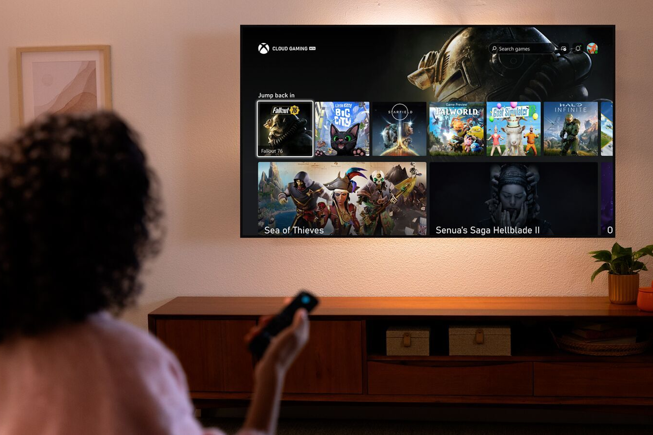 La aplicación Xbox Cloud Gaming en Amazon Fire TV Stick